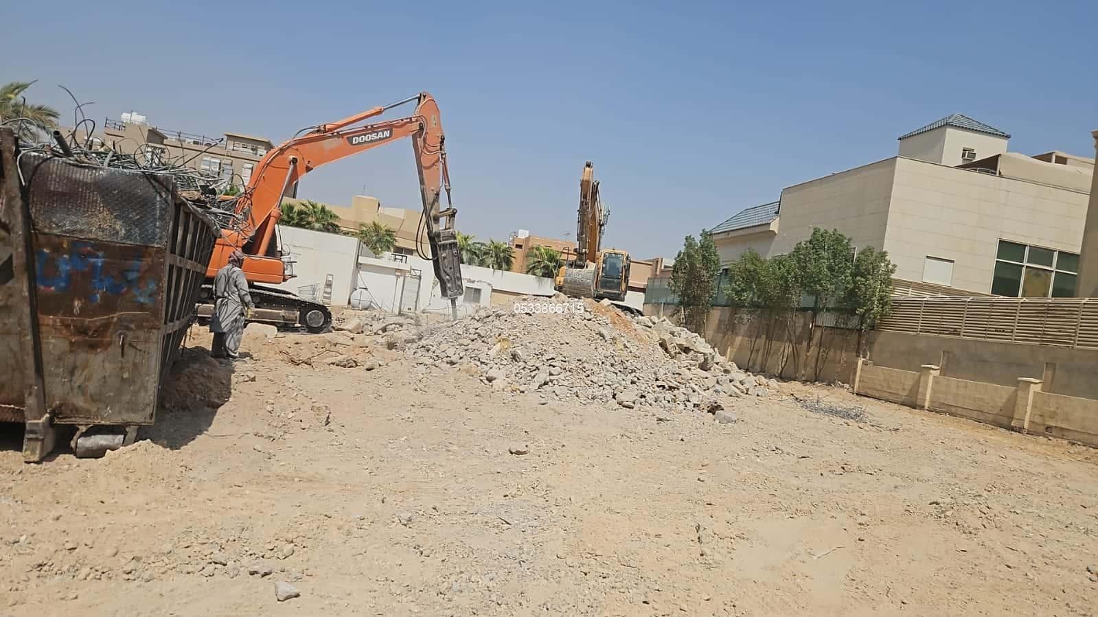 مقاول هدم منازل وفلل بالرياض