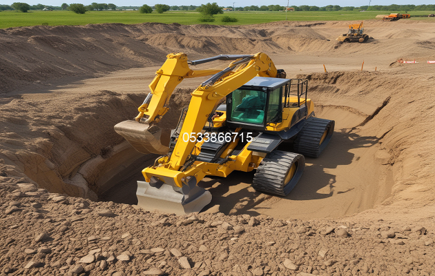 حفريات الأساسات وتجهيز الأرض للبناء